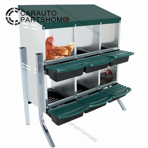Two tier chicken nesting box - nesting, 6